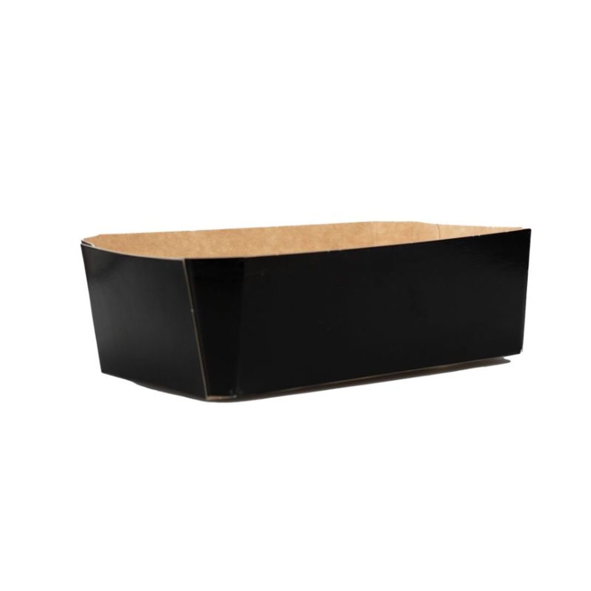 Fruitbak karton 9.2cm x 16.5cm x 5.5cm 500gr zwart