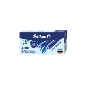 Inktpatroon Pelikan 4001 koningsblauw 20 stuks