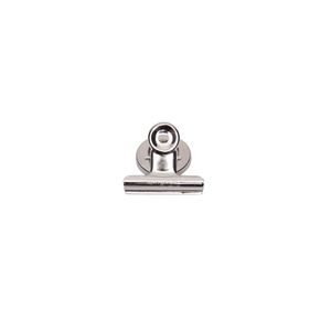 Papierklem MAUL Bulldog met magneet 40mm zilver 2 stuks