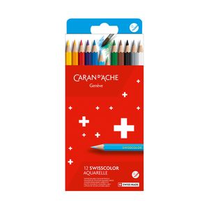 Kleurpotloden Caran D'ache aquarel doos à 12 stuks