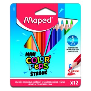 Kleurpotlood Maped Color'Peps Mini Strong set à 12 kleuren
