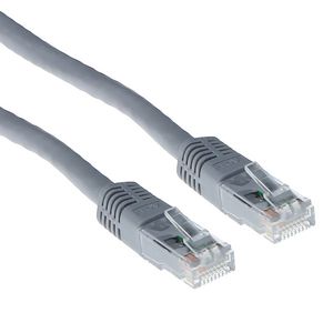 Kabel ACT U/UTP CAT6 patchkabel RJ45 Grijs 10 meter