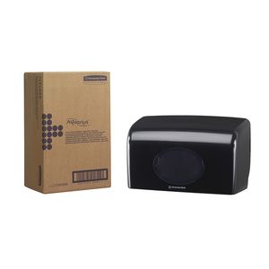 Toiletpapierdispenser Aquarius duo voor kleine rollen zwart 7191