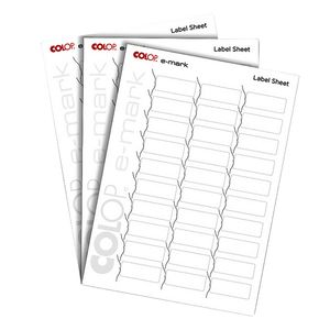 Label Colop E-mark 48x18mm 300 stuks wit