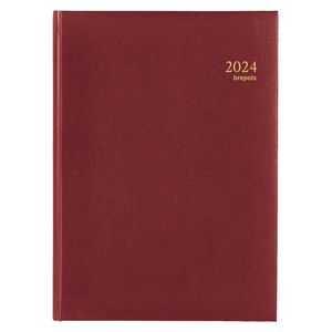 Agenda 2027 Brepols Omega Lima 7dagen/2pagina's bordeaux