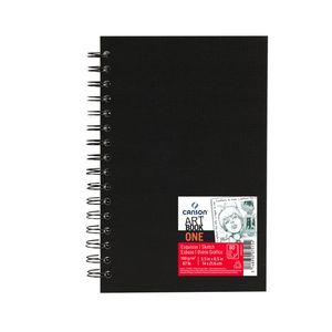 Schetsboek Canson Art Book One spiraalgebonden 80vel 100gr 140x216mm wit