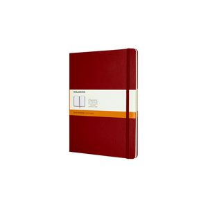 Notitieboek Moleskine XL 190x250mm lijn hard cover scarlet red