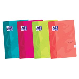 Schrift Oxford School Touch A4 ruit 10x10mm 72 pagina's 80gr assorti