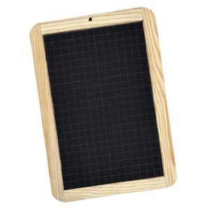 Krijtbord Giotto houten frame 180x260mm geruit zwart