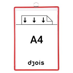 Zichtpanelenframe hangend Tarifold A4 rood 5 stuks