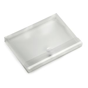 Enveloptas Europel A4 330x250x30mm dwars PP transparant wit