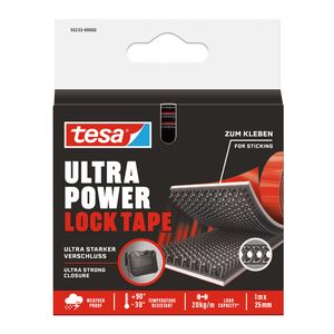Klittenband tesa Ultra Power Lock Tape 100cmx25mm zwart
