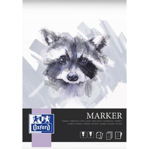 Tekenblok Oxford Marker A4 15 vel 180 gram