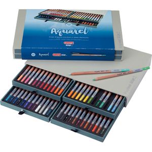 Aquarelpotlood Bruynzeel Design met luxe bewaardoos set à 48 kleuren
