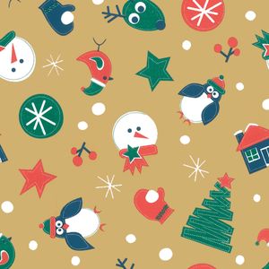 Cadeaupapier kerst 30cm x 100m 90179 gecoat papier 70gr / m2