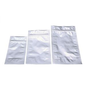 Stazakken 100ml 8.5cm x 15.5cm 2x2.5cm zilver gripsluiting & afscheurrand onbedrukt