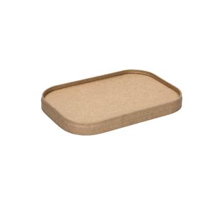 Deksel rechthoek 17.6cm x 12.3cm x 1.9cm karton bruin