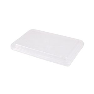 Deksel rechthoek 22.7cm x 17.8cm x 2cm pp transparant