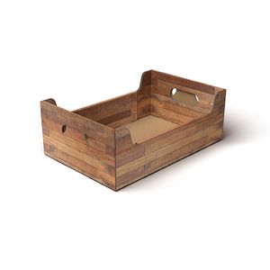 Kartonnen kisten 35.5cm x 24cm x 12.5cm bruin teak