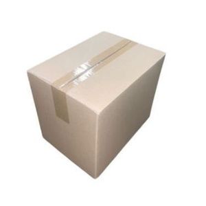 Amerikaanse vouwdoos 305mm x 220mm x 250mm enkel golf B bruin onbedrukt