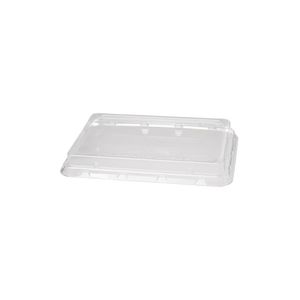 Deksel rechthoek 23.9cm x 16.5cm x 2.8cm r-pet transparant