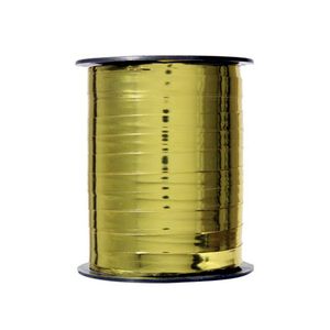 Krullint metallic 10mm x 250m goud onbedrukt