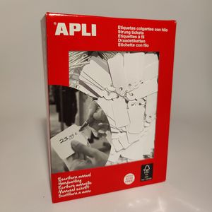 Apli hanglabel 386 13mm x 34mm wit