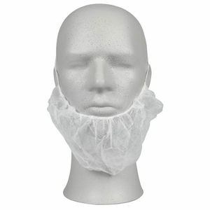 Pp non woven haarnetje baard wit