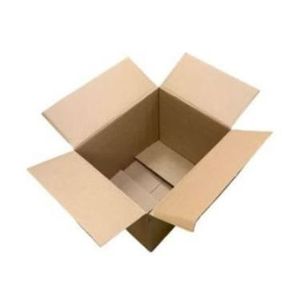 Amerikaanse vouwdoos 488mm x 388mm x 377mm dubbel golf BC bruin onbedrukt