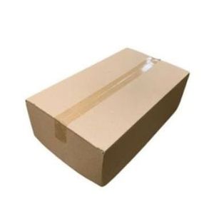 Amerikaanse vouwdoos 305mm x 220mm x 100mm enkel golf B bruin onbedrukt