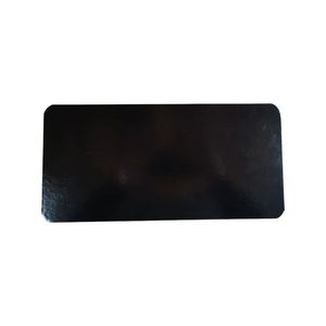 Goudkarton rechthoekig, afgeronde hoek 35cm x 17cm metallic goud/zwart