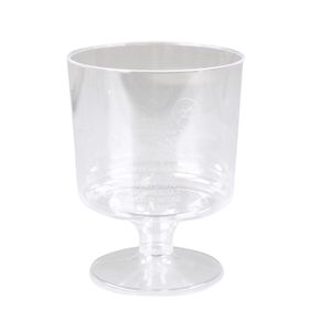 Wijnglas op voet plastic 200ml transparant
