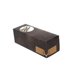 Rolladedoos zonder venster 25cm x 10cm x 9cm grijs/zwart greystone