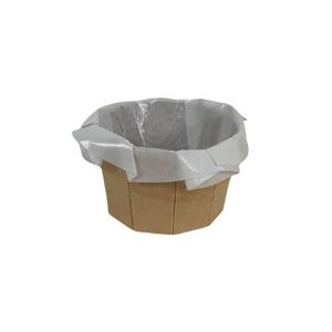 Houten ring+bakpapier 6 cm doorsnede hoogte 4.5 cm