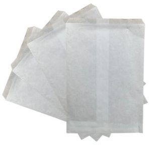 Cadeauzakjes gebleekt kraft 26cm x 33cm wit onbedrukt 50gr / m2