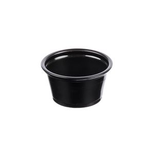 Cup rond 7.03cm x 4cm 80ml pp zwart