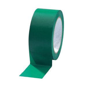 PVC solvent tape 50mm x 66m groen onbedrukt 35µm