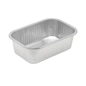 Aluminium bakjes Ready2Cook rechthoekig 22cm x 15cm x 7cm 1vaks 1590ml zilver