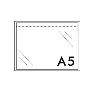 Paklijstenveloppen plastic 225mm x 165mm A5 onbedrukt