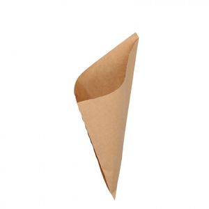 Natronkraft puntzak 26cm x 26cm bruin onbedrukt