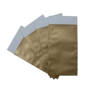 Cadeauzakjes gebleekt kraft 10cm x 16cm goud onbedrukt 70gr / m2