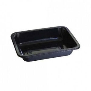 Menubak 17.1cm x 12.7cm x 5cm 660ml 1vaks zwart c-pet
