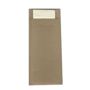 Bestekzakje 8.5cm 20cm bruin Paper2Paper met taupe servet