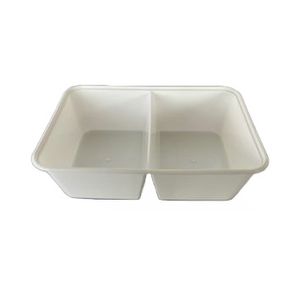 Menubak 17.5cm x 11.9cm x 5cm 650ml 2vaks wit pp
