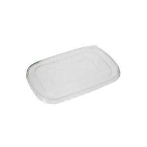 Deksel rechthoek 17.6cm x 12.3cm x 1.9cm pp transparant