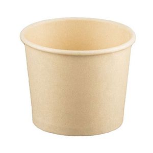 Ijsbeker bamboe/PLA recht 7.5cm 5cm bruin 120ml