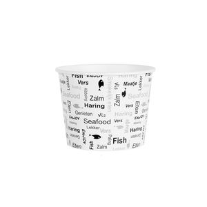 Karton snackbak bucket wit enjoy Fish 85oz