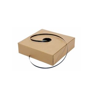 P.p. omsnoeringsband 16mm x 1000m x 7.5cm 0.50mm zwart dispenserdoos