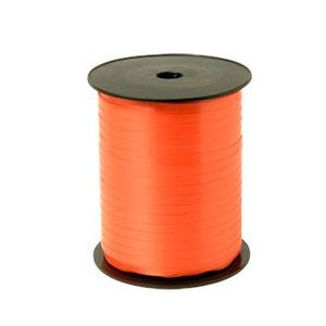 Krullint mat 10mm x 250m oranje onbedrukt