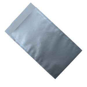 Cadeauzakjes gebleekt kraft 10cm x 16cm zilver onbedrukt 70gr / m2